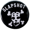 Hockey Mask Skull & Crossbones Logo Button