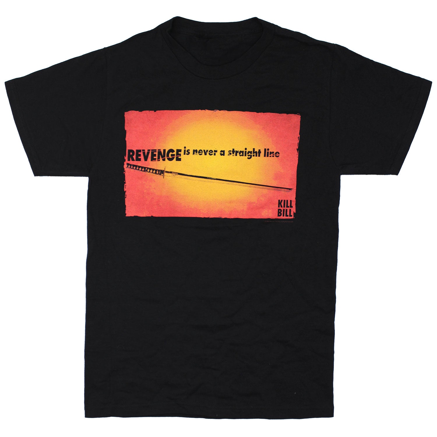 Kill Bill REVENGE is never a straight line T-shirt