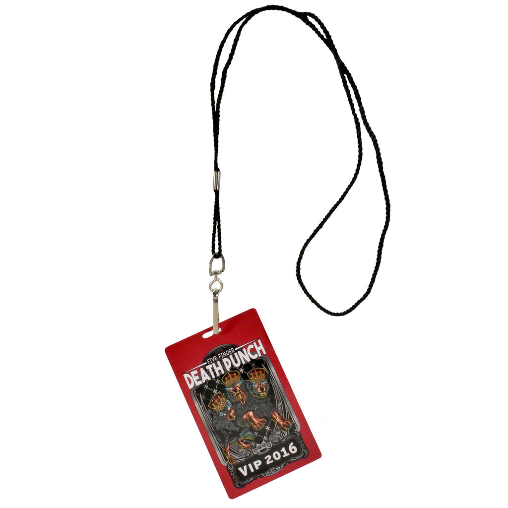 Five Finger Death Punch VIP 2016 Lanyard 449908 | Rockabilia Merch Store