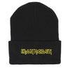 Border Cuff Yellow Outline Logo Embroidered Beanie