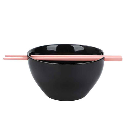 BlackPink 20 oz. Ceramic Ramen Bowl with Chopsticks Kitchenware
