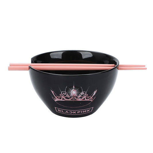 BlackPink 20 oz. Ceramic Ramen Bowl with Chopsticks Kitchenware