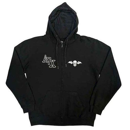 Dead Head Zippered Hooded Sweatshirt