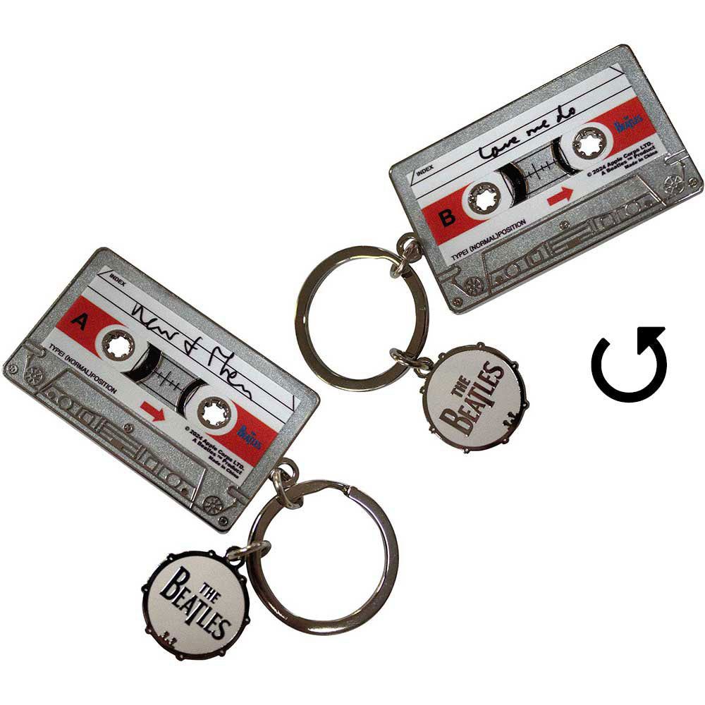 Beatles Now & Then Casette Metal Key Chain