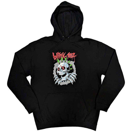 Blink 182 Six Arrow Skull Hooded Sweatshirt