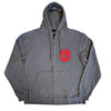 Circle Logo Zippered Hooded Sweatshirt