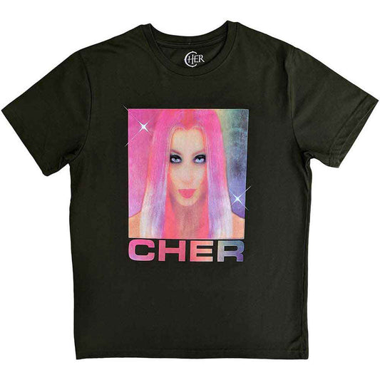 Cher Pink Hair T-shirt Front