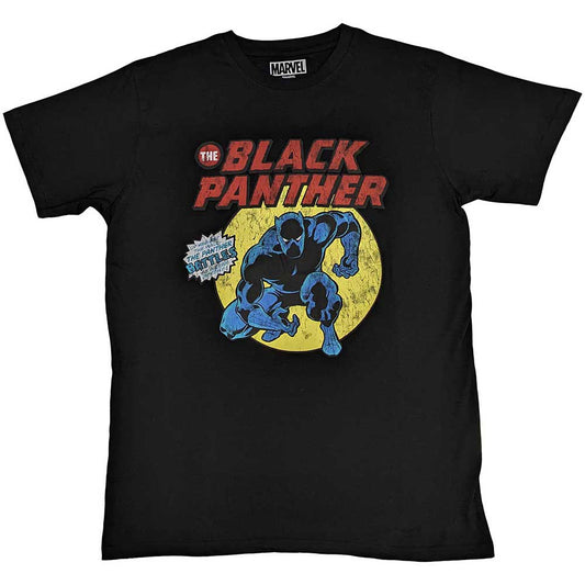 Black Panther Retro Comic T-shirt