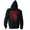 Skull Screaming Red Hooded Sweatshirt