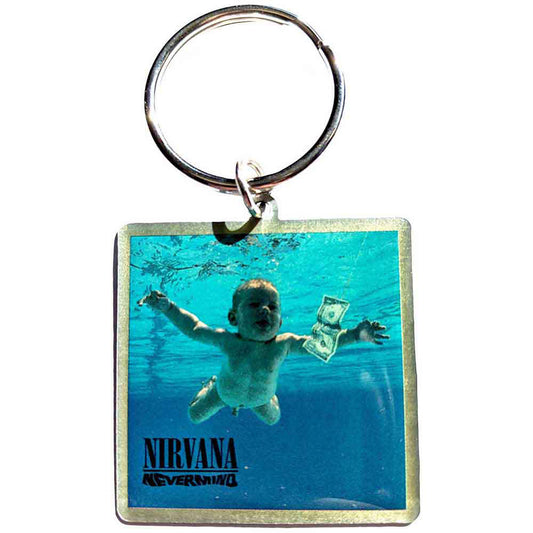 Nevermind Photo Print Metal Key Chain