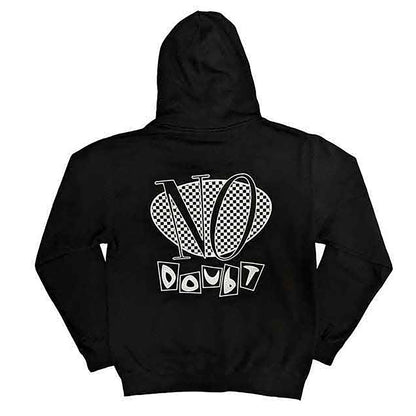 Checker Logo Zippered Hooded Sweatshirt