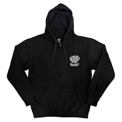 Checker Logo Zippered Hooded Sweatshirt