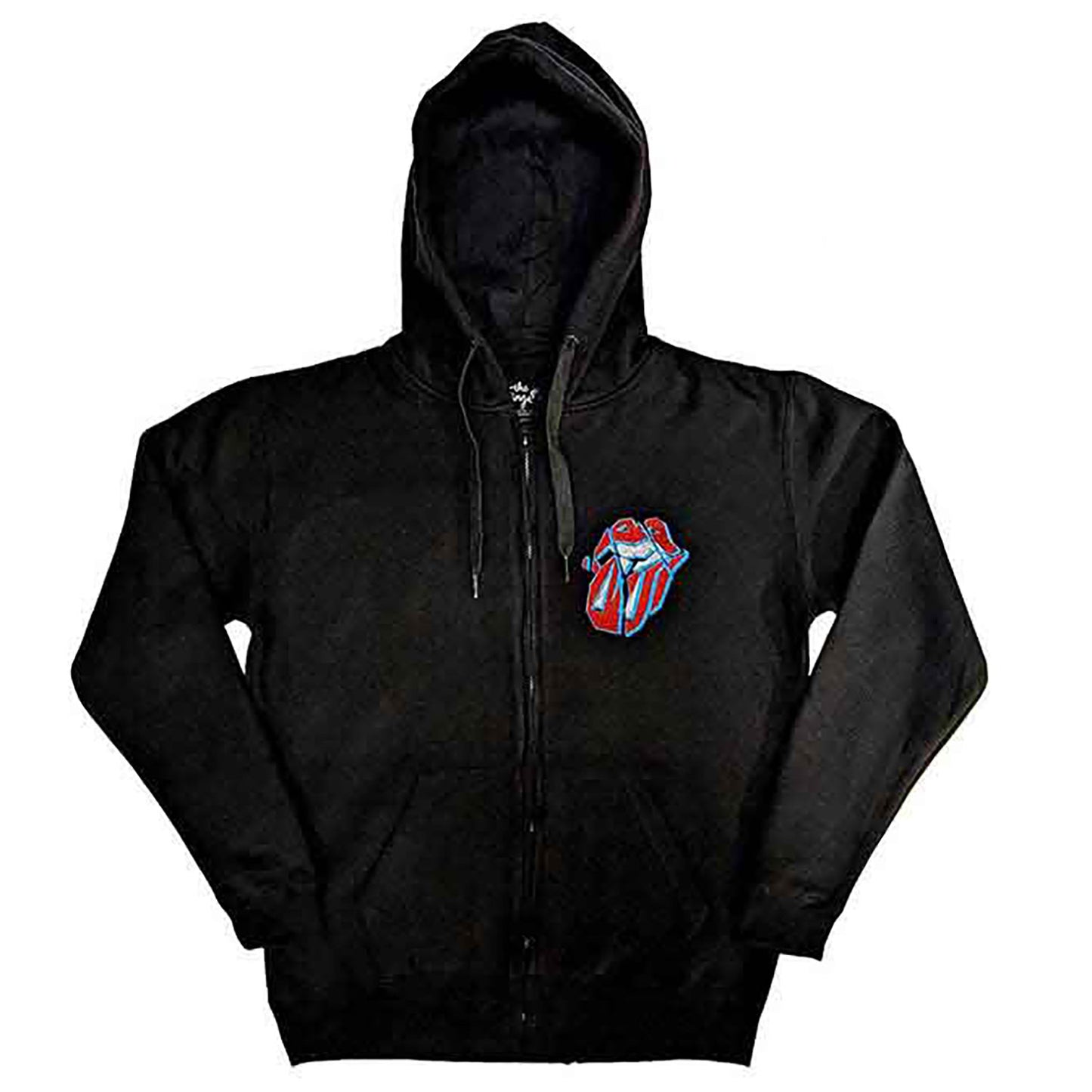Rolling Stones Hackney Diamonds Stars Zippered Hooded Sweatshirt