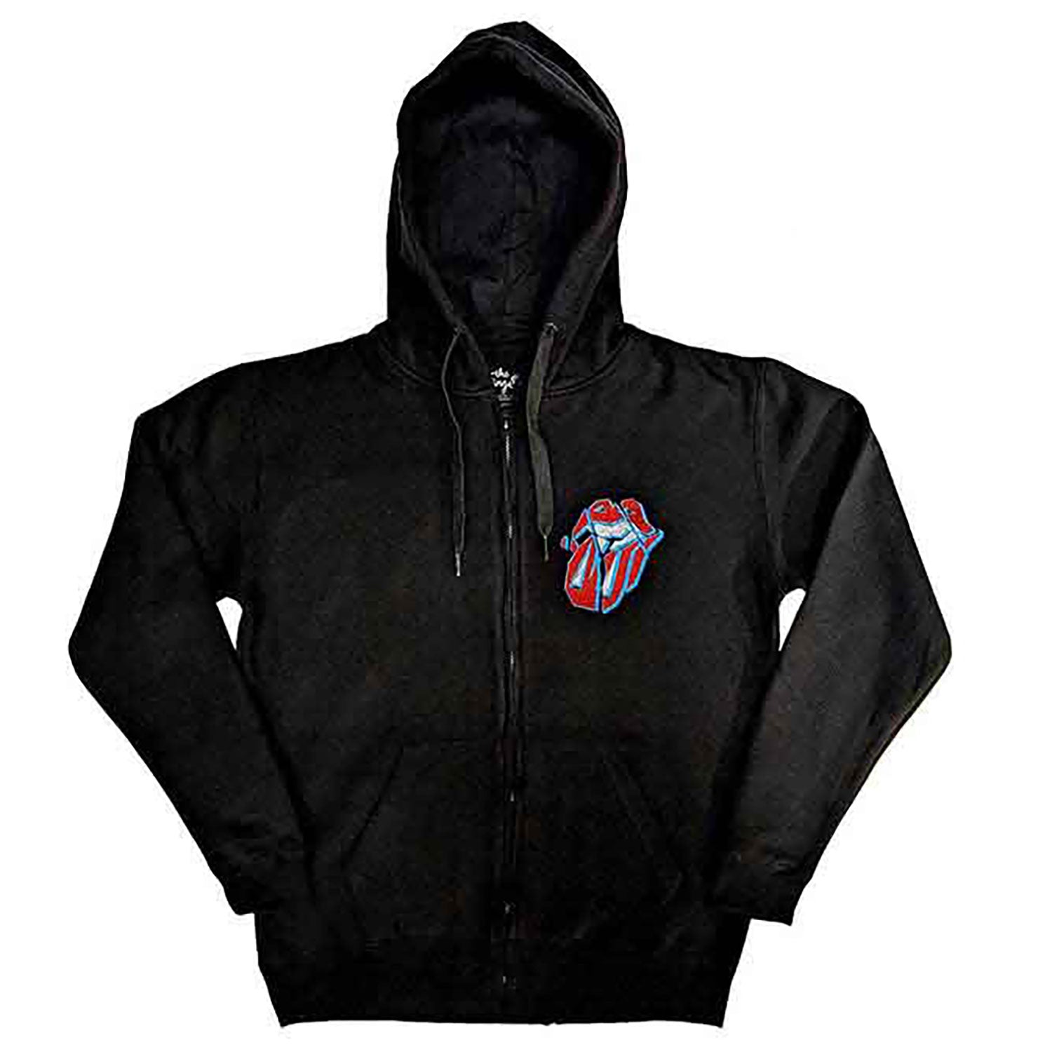 Rolling Stones Hackney Diamonds Stars Zippered Hooded Sweatshirt