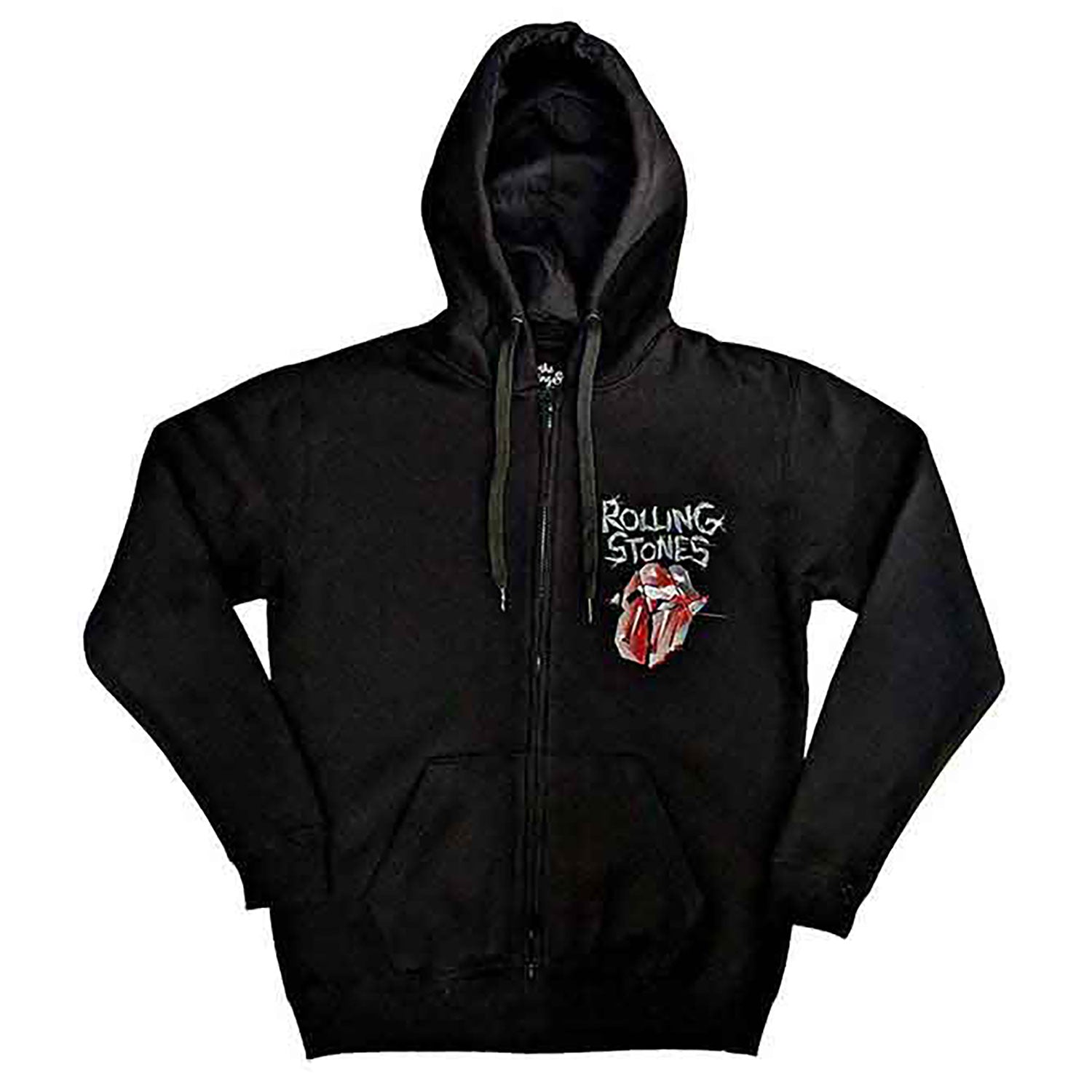 Rolling Stones Hackney Diamonds Tracklist Zippered Hooded Sweatshirt