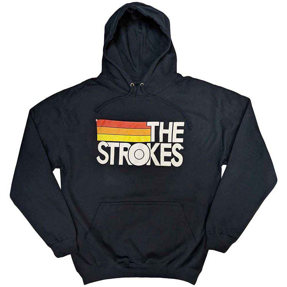 Strokes Logo & Stripes Hooded Sweatshirt Front