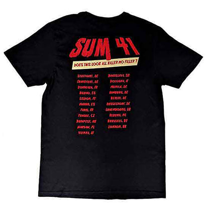 Sum 41 Does This Look Like All Killer No Filler European Tour 2022 T-shirt