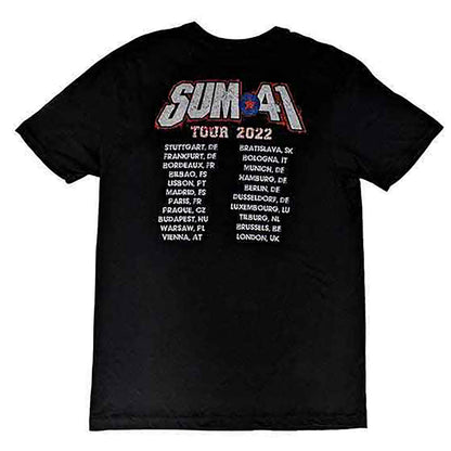 Sum 41 All Killer No Filler European Tour 2022 T-shirt