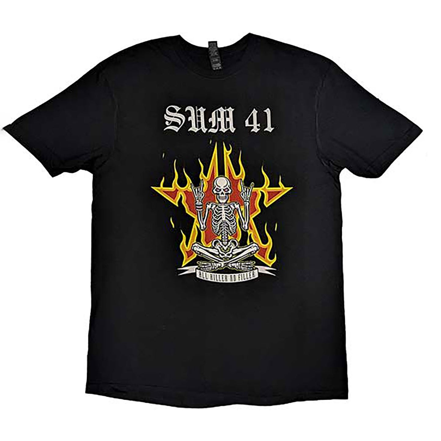 Sum 41 Aknf Skeleton European Tour 2022 T-shirt