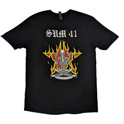 Sum 41 Aknf Skeleton European Tour 2022 T-shirt