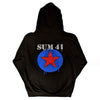 Star Logo Zippered Hooded Sweatshirt