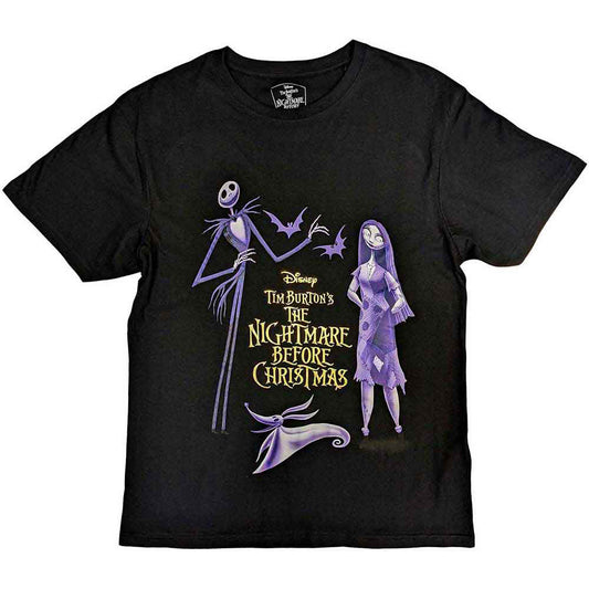 Disney The Nightmare Before Christmas Purple Characters T-shirt