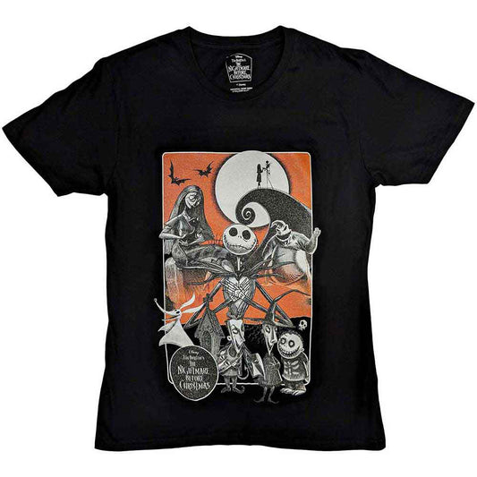 Disney The Nightmare Before Christmas Orange Moon T-shirt