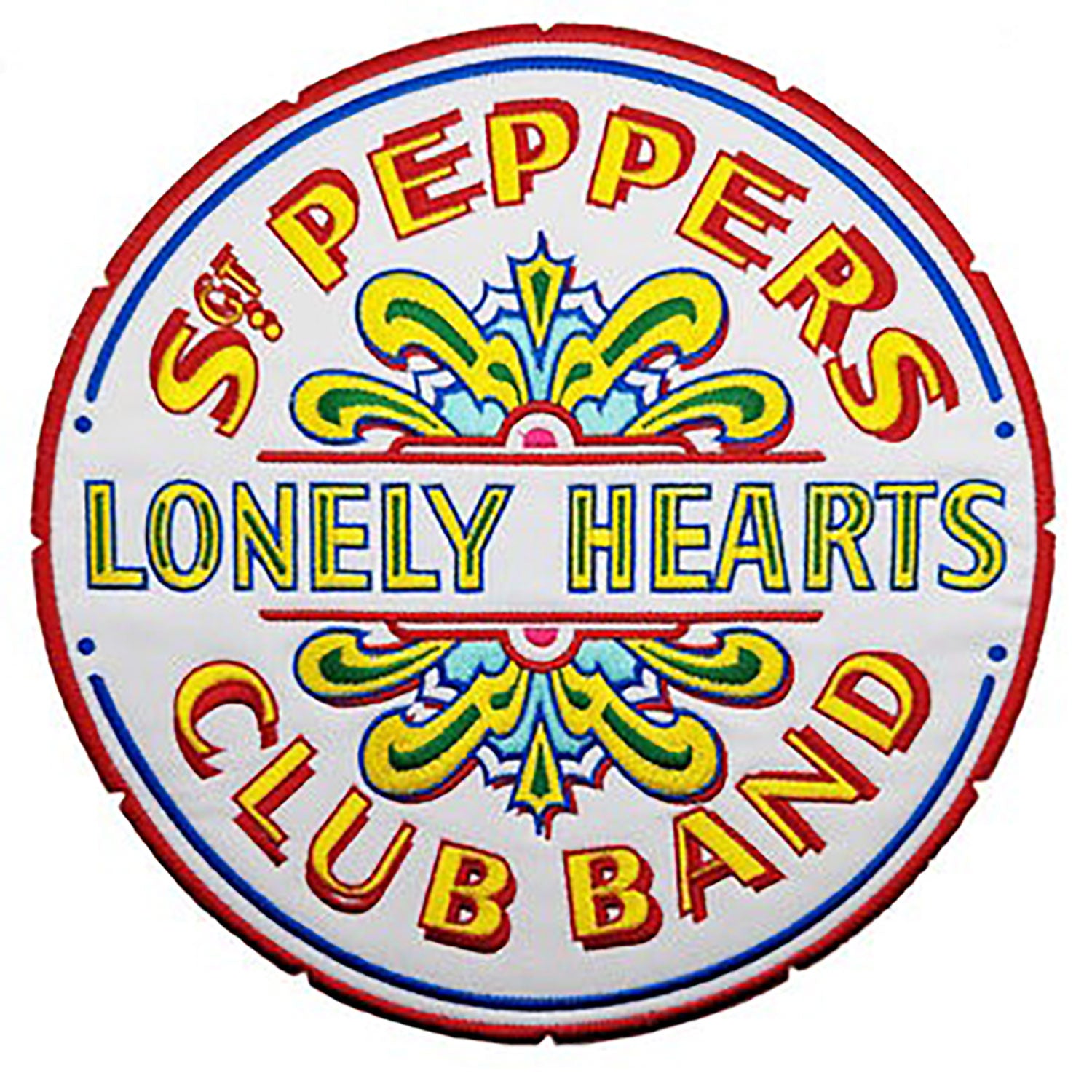 The Beatles Sgt Pepper Logo Back Patch Front