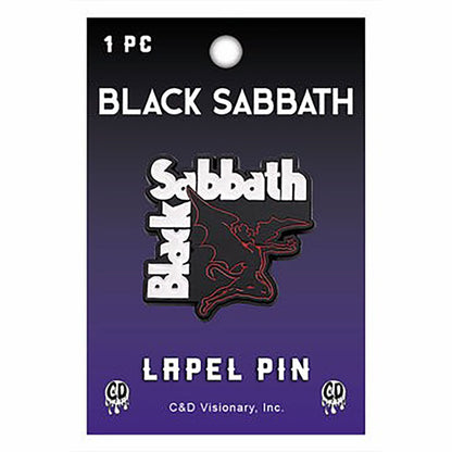 Black Sabbath Demon Logo Pewter Pin Badge