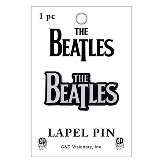 The Beatles Name Logo Pewter Pin Badge