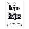 The Beatles Name Logo Pewter Pin Badge