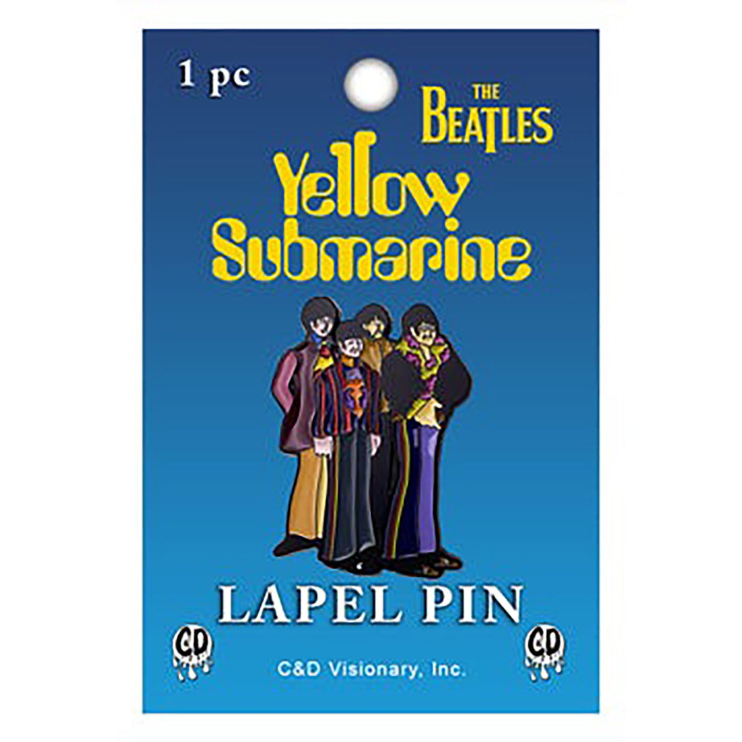 The Beatles Yellow Submarine The Band Pewter Pin Badge