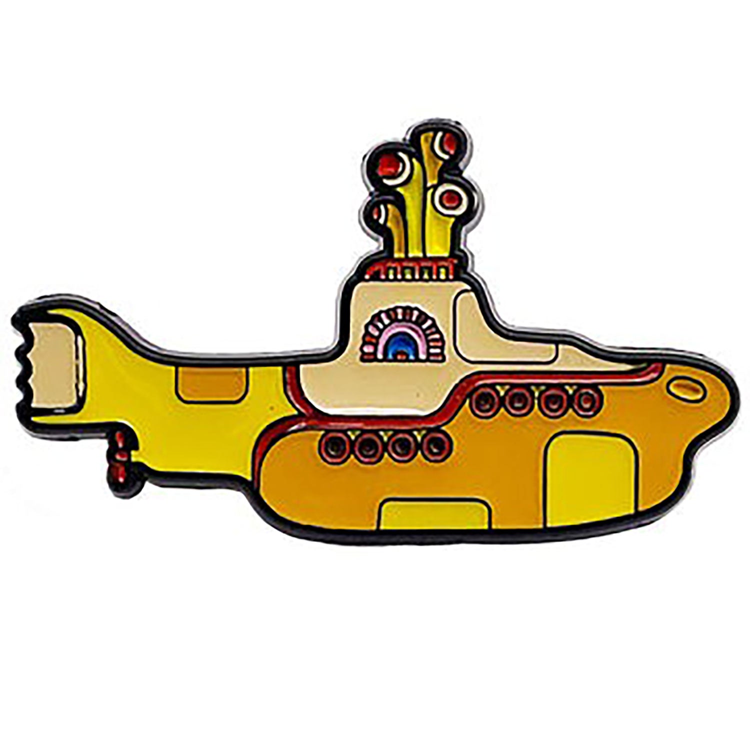 Beatles The Beatles Yellow Submarine Logo Pewter Pin Badge
