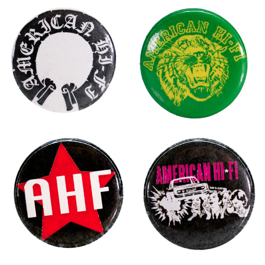 4 Piece Button Pack Collector Items
