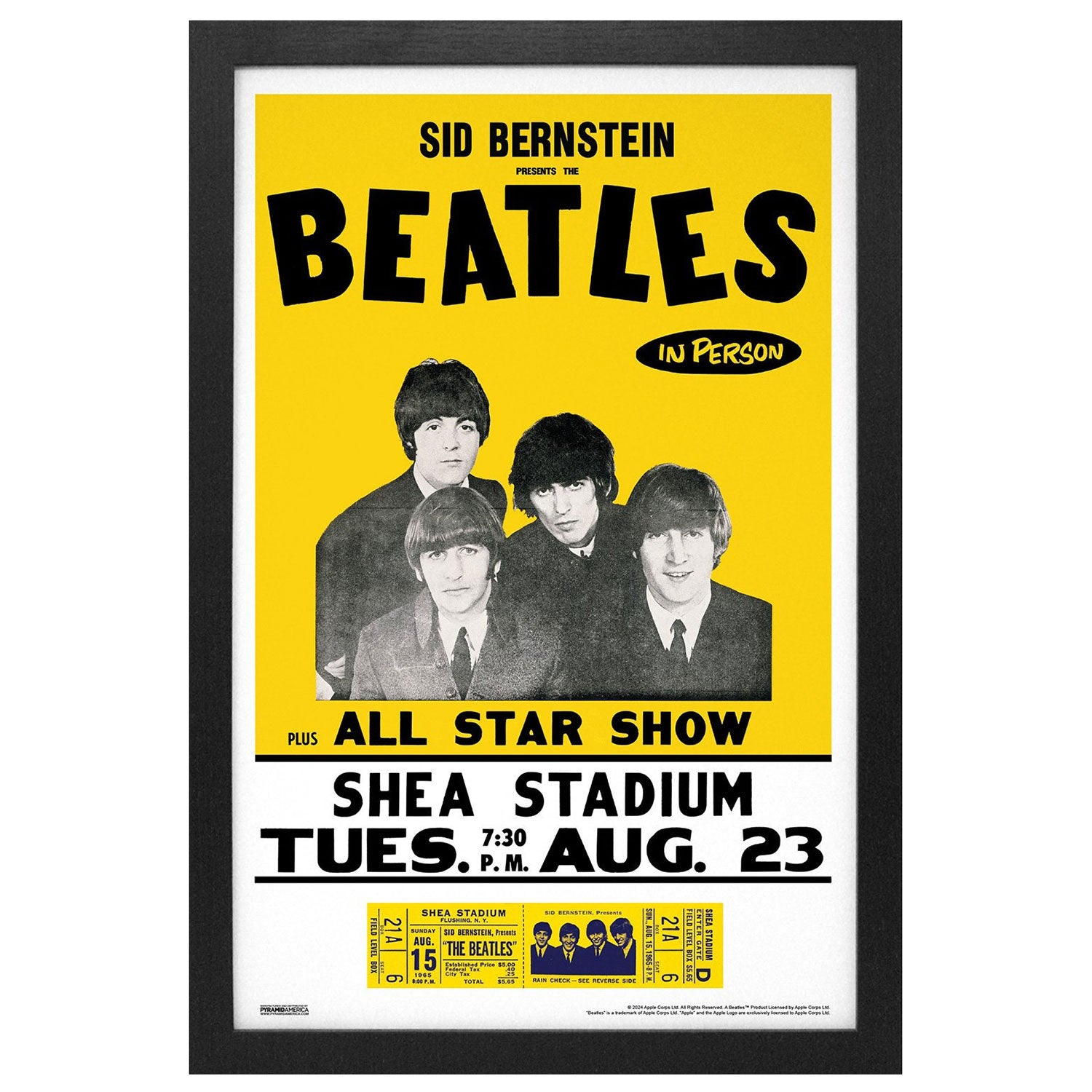 Shea Stadium Concert Framed Wall Art