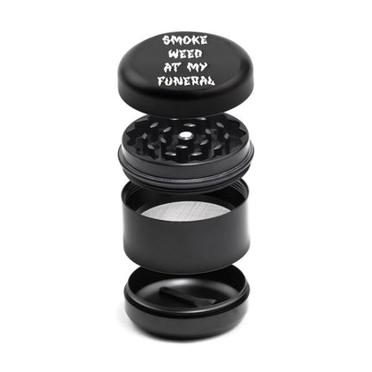 Blackcraft Smoke W**D At My Funeral 2" 4 Piece Grinder Grinder