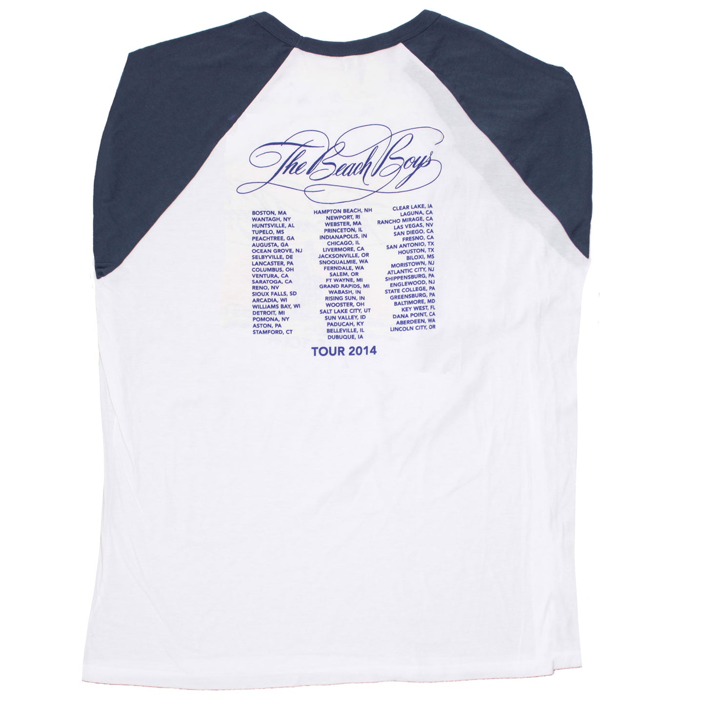 The Beach Boys U.S. Tour 2014 (Boston, MA - Lincoln City, OR) Baseball Jersey