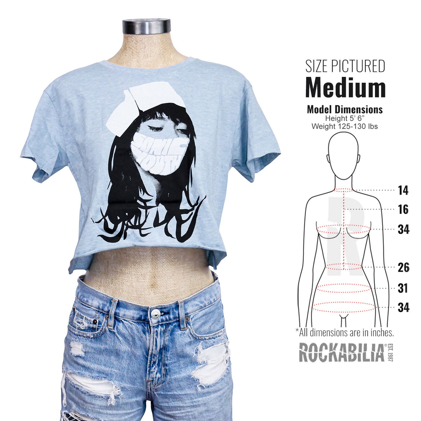 Girl's Nurse Crop Junior Top