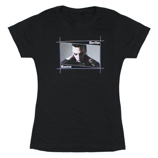 Boxed Photo & Lines Junior Top