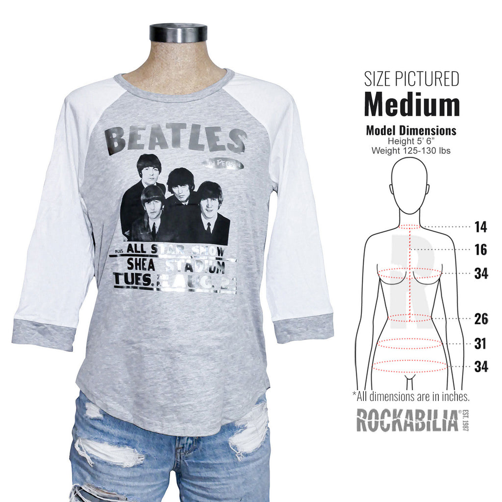 Beatles Liverpool England Girls Junior Fashion Top – Black Music Tee With City Skyline Photo - View #3