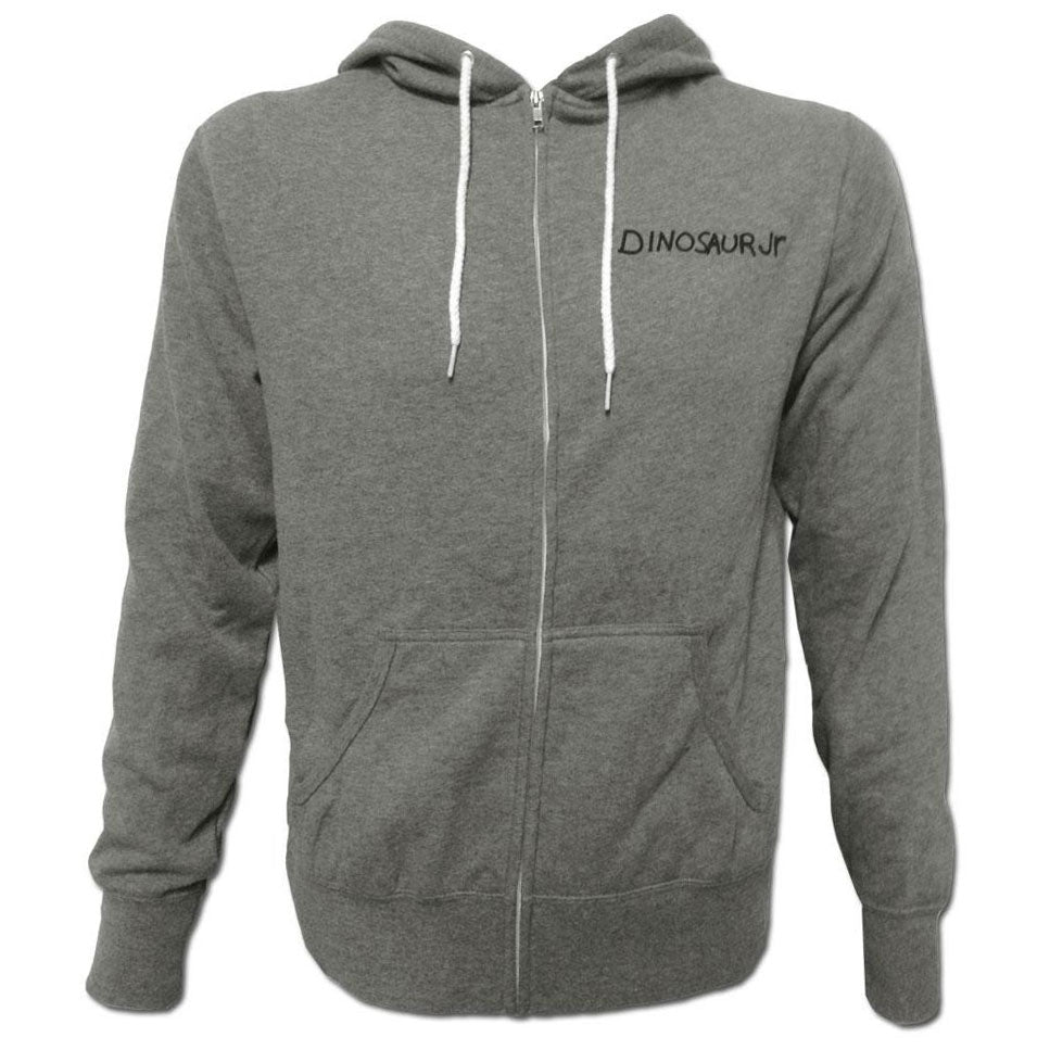 Green Mind Zippered Hooded Sweatshirt