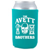 Skull Flower Hourglass - Teal Can Cooler