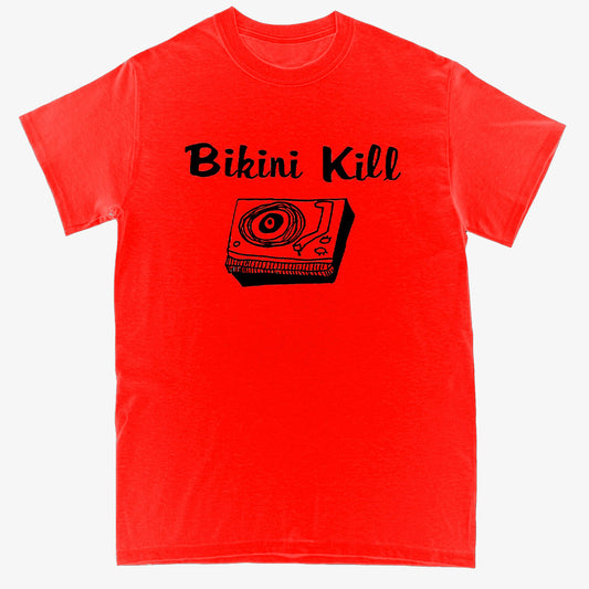 Bikini Kill Record Player [RED] T-shirt