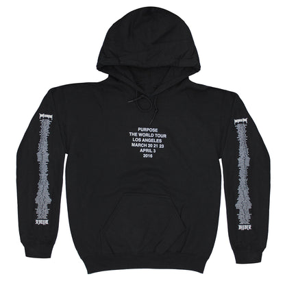 Purpose The World Tour Los Angeles 2016 Hooded Sweatshirt