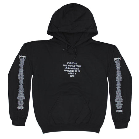 Purpose The World Tour Los Angeles 2016 Hooded Sweatshirt