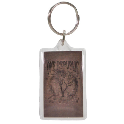 R Logo & Tree Plastic Key Chain