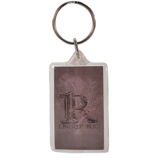 R Logo & Tree Plastic Key Chain