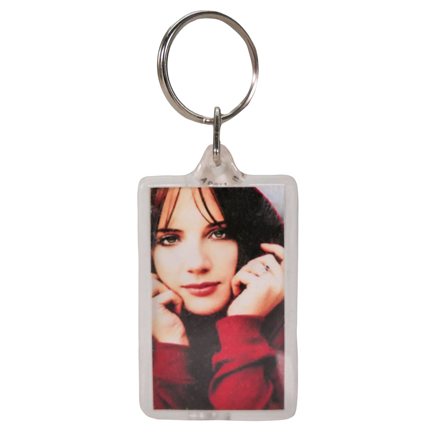 Heart Shaped World Plastic Key Chain