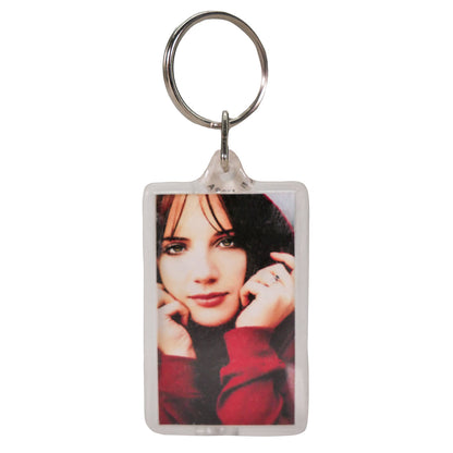 Heart Shaped World Plastic Key Chain