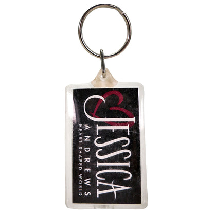 Heart Shaped World Plastic Key Chain